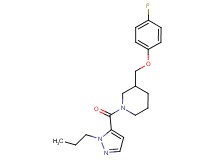 3-[(4-fluorophenoxy)methyl]-1-[(1-propyl-1H-pyrazol-5-yl)carbonyl]piperidine