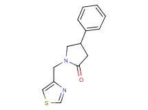 4-phenyl-1-(1,3-thiazol-4-ylmethyl)pyrrolidin-2-one