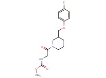 methyl (2-{3-[(4-fluorophenoxy)methyl]-1-piperidinyl}-2-oxoethyl)carbamate