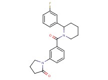 1-(3-{[2-(3-fluorophenyl)-1-piperidinyl]carbonyl}phenyl)-2-pyrrolidinone