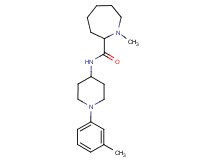 1-methyl-N-[1-(3-methylphenyl)-4-piperidinyl]-2-azepanecarboxamide