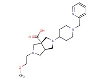 (3aR*,6aR*)-2-(2-methoxyethyl)-5-[1-(pyridin-2-ylmethyl)piperidin-4-yl]hexahydropyrrolo[3,4-c]pyrrole-3a(1H)-carboxylic acid