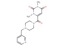 1,3-dimethyl-6-{[4-(pyridin-3-ylmethyl)piperazin-1-yl]carbonyl}pyrimidine-2,4(1H,3H)-dione