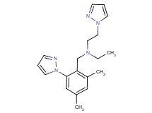 N-[2,4-dimethyl-6-(1H-pyrazol-1-yl)benzyl]-N-ethyl-2-(1H-pyrazol-1-yl)ethanamine