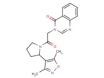 3-{2-[2-(3,5-dimethyl-4-isoxazolyl)-1-pyrrolidinyl]-2-oxoethyl}-4(3H)-quinazolinone