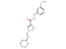 N-[3-(methylthio)benzyl]-1-(2-piperidin-2-ylethyl)-1H-1,2,3-triazole-4-carboxamide