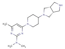 4-{4-[rel-(3aR,6aS)-hexahydropyrrolo[3,4-c]pyrrol-2(1H)-yl]-1-piperidinyl}-N,N,6-trimethyl-2-pyrimidinamine dihydrochloride