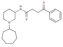 N-(1-cycloheptyl-3-piperidinyl)-4-oxo-4-phenylbutanamide