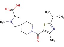 8-[(2-isopropyl-4-methyl-1,3-thiazol-5-yl)carbonyl]-2-methyl-2,8-diazaspiro[4.5]decane-3-carboxylic acid