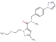 1-(2-ethoxyethyl)-N,3-dimethyl-N-[4-(1H-pyrazol-1-yl)benzyl]-1H-pyrazole-5-carboxamide