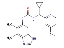 N-[cyclopropyl(4-methylpyridin-2-yl)methyl]-N'-(4,5-dimethyl-1H-benzimidazol-6-yl)urea