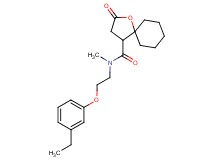 N-[2-(3-ethylphenoxy)ethyl]-N-methyl-2-oxo-1-oxaspiro[4.5]decane-4-carboxamide