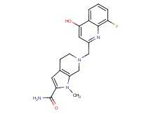6-[(8-fluoro-4-hydroxyquinolin-2-yl)methyl]-1-methyl-4,5,6,7-tetrahydro-1H-pyrrolo[2,3-c]pyridine-2-carboxamide
