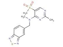 N-(2,1,3-benzothiadiazol-5-ylmethyl)-N,2-dimethyl-5-(methylsulfonyl)pyrimidin-4-amine