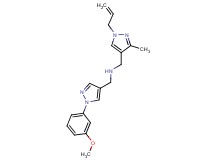 1-(1-allyl-3-methyl-1H-pyrazol-4-yl)-N-{[1-(3-methoxyphenyl)-1H-pyrazol-4-yl]methyl}methanamine