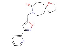 8-{[3-(2-pyridinyl)-5-isoxazolyl]methyl}-1-oxa-8-azaspiro[4.6]undecan-9-one