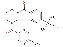 (4-tert-butylphenyl){1-[(5-methyl-2-pyrazinyl)carbonyl]-3-piperidinyl}methanone