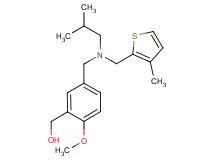 [5-({isobutyl[(3-methyl-2-thienyl)methyl]amino}methyl)-2-methoxyphenyl]methanol