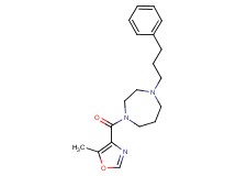 1-[(5-methyl-1,3-oxazol-4-yl)carbonyl]-4-(3-phenylpropyl)-1,4-diazepane