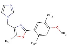 4-(1H-imidazol-1-ylmethyl)-2-(4-methoxy-2,5-dimethylphenyl)-5-methyl-1,3-oxazole