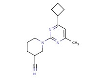 1-(4-cyclobutyl-6-methylpyrimidin-2-yl)piperidine-3-carbonitrile