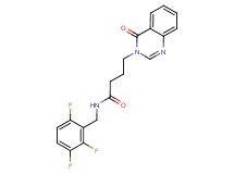 4-(4-oxoquinazolin-3(4H)-yl)-N-(2,3,6-trifluorobenzyl)butanamide
