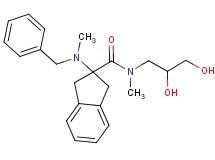 2-[benzyl(methyl)amino]-N-(2,3-dihydroxypropyl)-N-methyl-2-indanecarboxamide