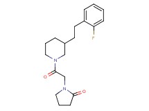 1-(2-{3-[2-(2-fluorophenyl)ethyl]-1-piperidinyl}-2-oxoethyl)-2-pyrrolidinone