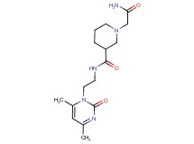 1-(2-amino-2-oxoethyl)-N-[2-(4,6-dimethyl-2-oxopyrimidin-1(2H)-yl)ethyl]piperidine-3-carboxamide