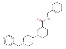 N-(cyclohex-1-en-1-ylmethyl)-1'-(pyridin-4-ylmethyl)-1,4'-bipiperidine-3-carboxamide
