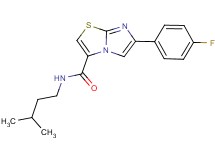 6-(4-fluorophenyl)-N-(3-methylbutyl)imidazo[2,1-b][1,3]thiazole-3-carboxamide
