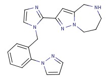 2-{1-[2-(1H-pyrazol-1-yl)benzyl]-1H-imidazol-2-yl}-5,6,7,8-tetrahydro-4H-pyrazolo[1,5-a][1,4]diazepine dihydrochloride