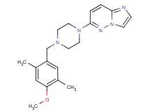 6-[4-(4-methoxy-2,5-dimethylbenzyl)piperazin-1-yl]imidazo[1,2-b]pyridazine