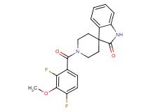 1'-(2,4-difluoro-3-methoxybenzoyl)spiro[indole-3,4'-piperidin]-2(1H)-one
