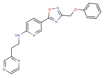 5-[3-(phenoxymethyl)-1,2,4-oxadiazol-5-yl]-N-[2-(2-pyrazinyl)ethyl]-2-pyridinamine
