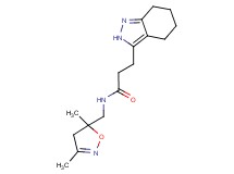 N-[(3,5-dimethyl-4,5-dihydroisoxazol-5-yl)methyl]-3-(4,5,6,7-tetrahydro-2H-indazol-3-yl)propanamide