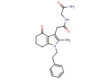 N~2~-{[2-methyl-4-oxo-1-(2-phenylethyl)-4,5,6,7-tetrahydro-1H-indol-3-yl]acetyl}glycinamide
