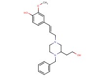 4-{(1E)-3-[4-benzyl-3-(2-hydroxyethyl)-1-piperazinyl]-1-propen-1-yl}-2-methoxyphenol
