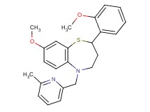 8-methoxy-2-(2-methoxyphenyl)-5-[(6-methyl-2-pyridinyl)methyl]-2,3,4,5-tetrahydro-1,5-benzothiazepine