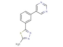 5-[3-(5-methyl-1,3,4-thiadiazol-2-yl)phenyl]pyrimidine