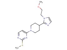 4-{4-[1-(2-methoxyethyl)-1H-imidazol-2-yl]-1-piperidinyl}-2-(methylthio)pyrimidine