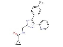 N-{[4-(4-methylphenyl)-5-pyridin-2-yl-1H-imidazol-2-yl]methyl}cyclopropanecarboxamide