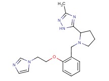 5-(1-{2-[2-(1H-imidazol-1-yl)ethoxy]benzyl}pyrrolidin-2-yl)-3-methyl-1H-1,2,4-triazole