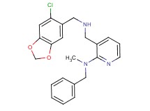 N-benzyl-3-({[(6-chloro-1,3-benzodioxol-5-yl)methyl]amino}methyl)-N-methyl-2-pyridinamine