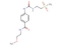 N-(2-methoxyethyl)-4-[({[2-(methylsulfonyl)ethyl]amino}carbonyl)amino]benzamide