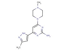 4-(4-methylpiperazin-1-yl)-6-(3-methyl-1H-pyrazol-5-yl)pyrimidin-2-amine