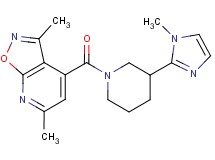 3,6-dimethyl-4-{[3-(1-methyl-1H-imidazol-2-yl)piperidin-1-yl]carbonyl}isoxazolo[5,4-b]pyridine