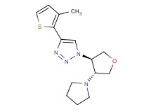 4-(3-methyl-2-thienyl)-1-[(3R*,4R*)-4-pyrrolidin-1-yltetrahydrofuran-3-yl]-1H-1,2,3-triazole