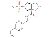 (3aR*,6aR*)-N-[(5-ethylpyridin-2-yl)methyl]-2-(methylsulfonyl)hexahydropyrrolo[3,4-c]pyrrole-3a(1H)-carboxamide