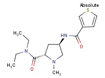 (4R)-N,N-diethyl-1-methyl-4-[(3-thienylcarbonyl)amino]-L-prolinamide